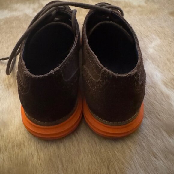 cole haan dark brown suede oxfords size 10 mens main image 5